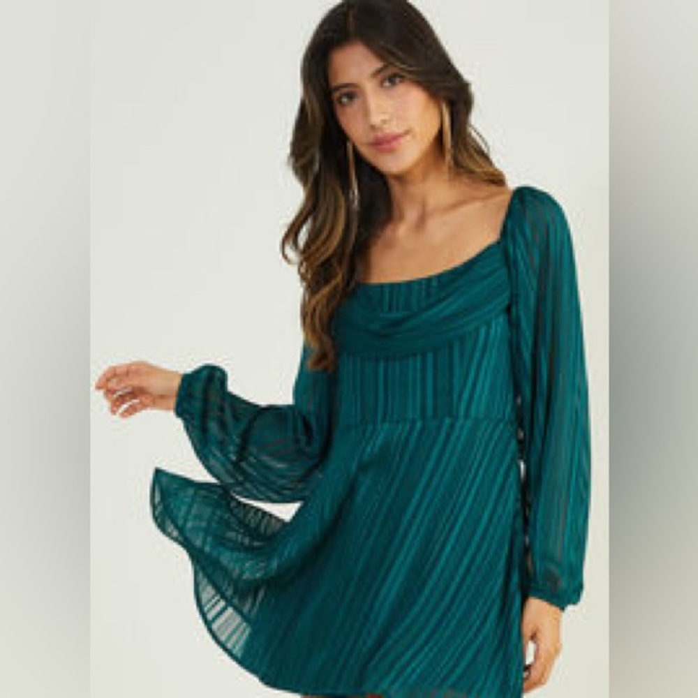 Altard State Jody Shimmer Mini Dress